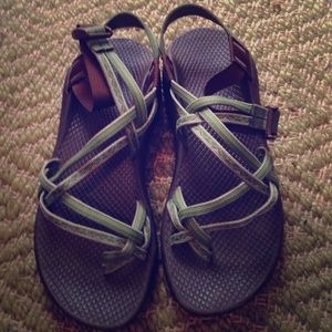 Green/Brown Chacos Size 8 Women's