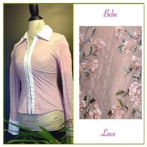 Bebe Lace Top🎉HP 10/8/16🎉