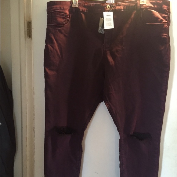 Asos curve ripped jeans