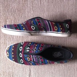Slim tribal print Vans