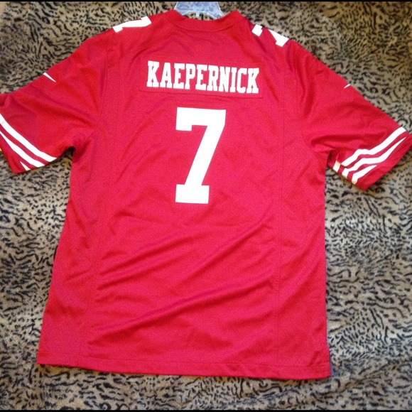 NWT Mens Colin Kaepernick Scarlet Jersey ONLY