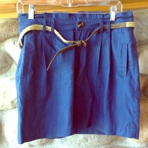 NWT blue skirt with belt