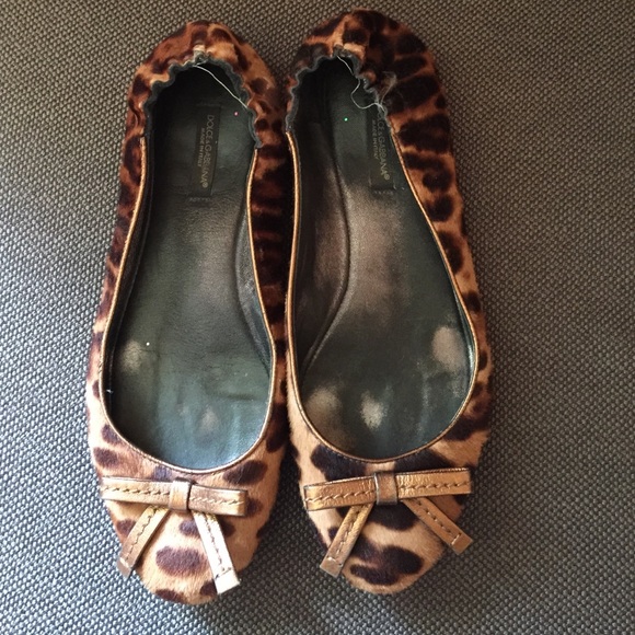 Dolce and Gabanna Leopard Flats