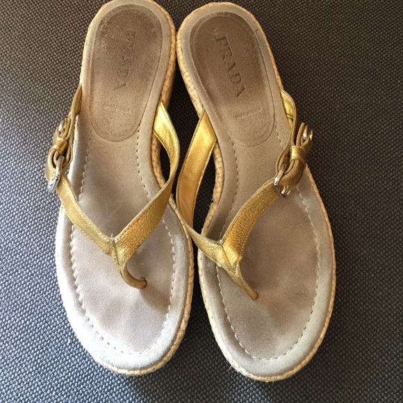 Prada espadrille platform sandals