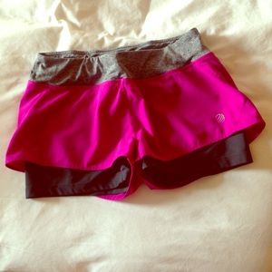 Magenta MPG Running Shorts with Built-in Spandex
