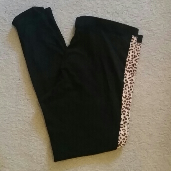 Vs Leopard Stripe Leggings