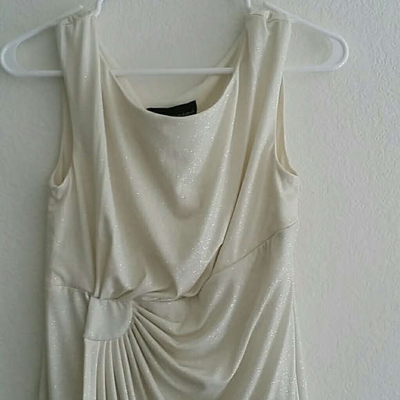 Dress - white shining material