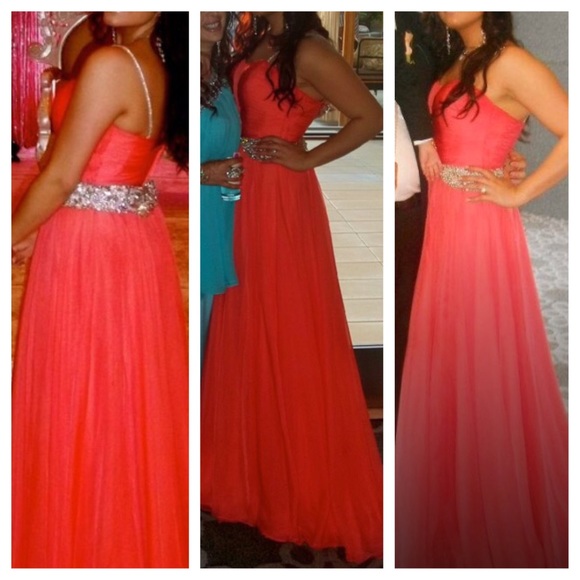 Sherri Hill Coral Gown size 10