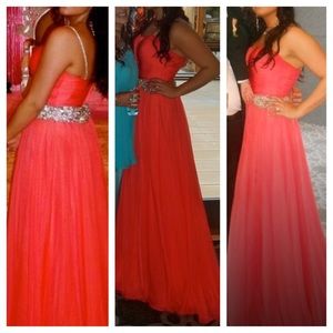 Sherri Hill Coral Gown size 10