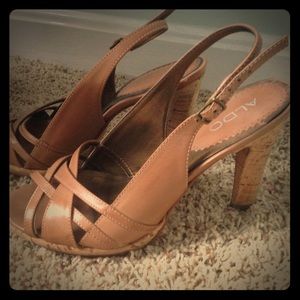 Aldo cork heels