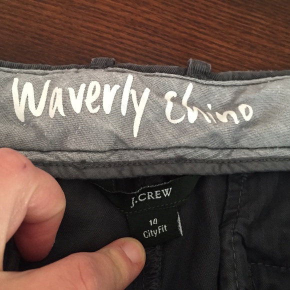 J Crew Navy/Grey Chino Pants Size 14