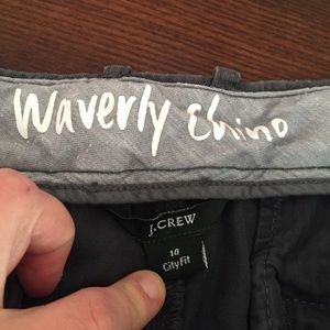J Crew Navy/Grey Chino Pants Size 14