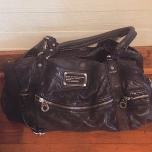 Marc by Marc Black Lamb Leather Handbag