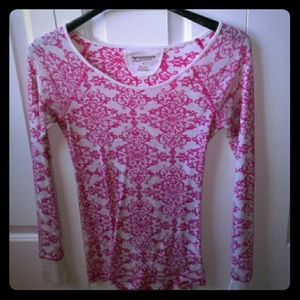 Pink and off white detailed shirt