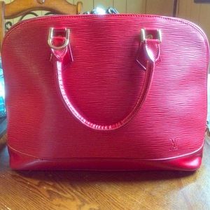 Red Patent leather bag