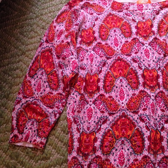 REDUCED Pink Patterned Sweater - Picture 4 of 4