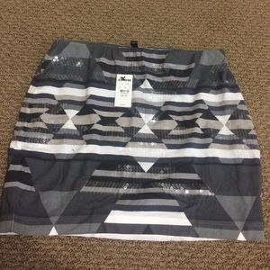 Express tribal sequin skirt