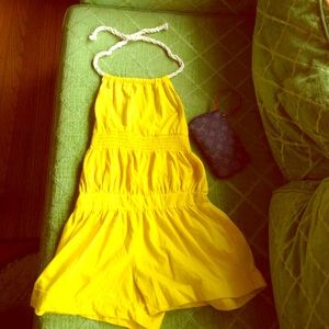 Yellow rope neck romper💛