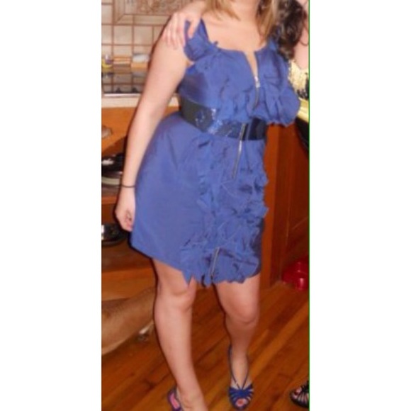 SALE! 💙 Blue Ruffle Dress - Picture 2 of 2