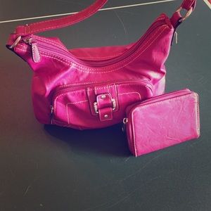 Handbag with matching wallet