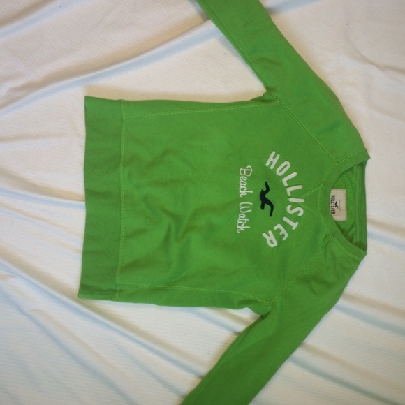 green sweatshirt
