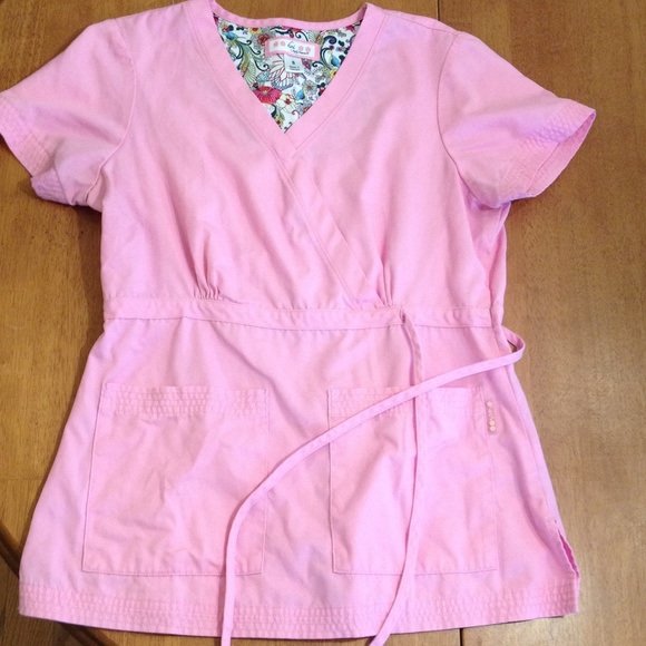 Koi scrub top