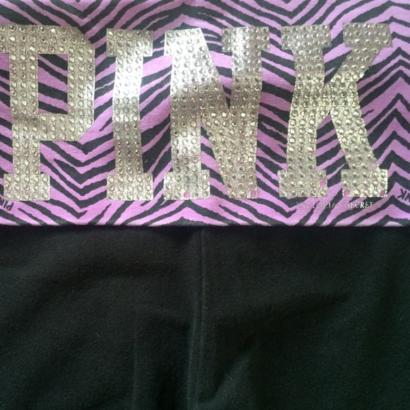 VS yoga pants Purple and black and silver