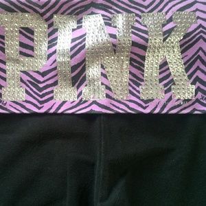 VS yoga pants Purple and black and silver