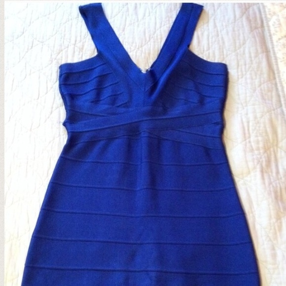 Royal blue bebe dress