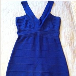 Royal blue bebe dress