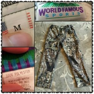 Fleece type camo pants size M