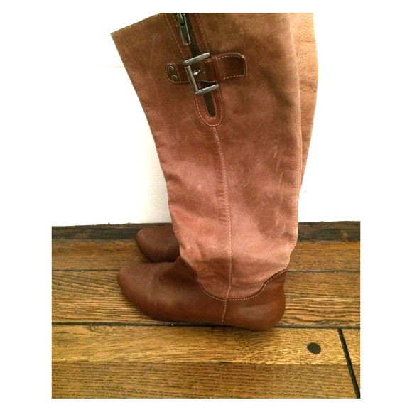 Steven Steve Madden brown leather boots 6.5