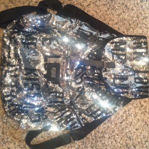 Silver brand new Victoria secret bag
