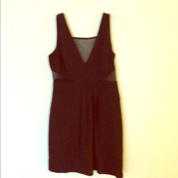 Black and sheer dress