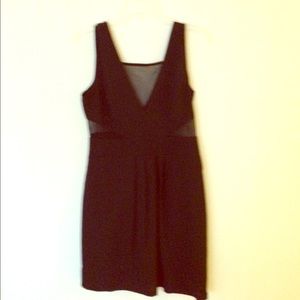 Black and sheer dress