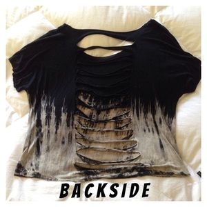 Slit back top