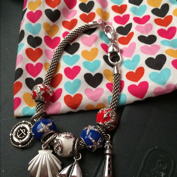 Brighton nautical charm bracelet  size 8 1/4inch