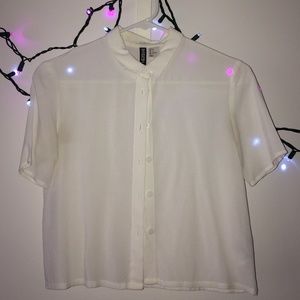 brand new cropped blouse
