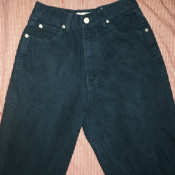 🎆VINTAGE HIGH WAIST DARK TEAL JEANS🎆 - Picture 2 of 3