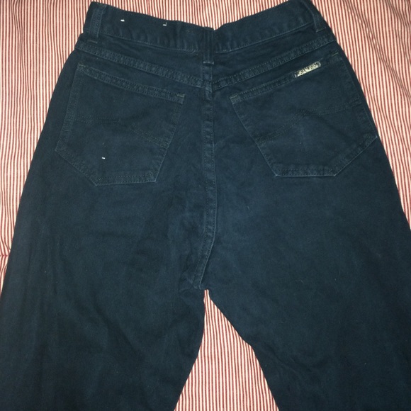 🎆VINTAGE HIGH WAIST DARK TEAL JEANS🎆 - Picture 3 of 3