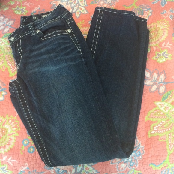 Angel wing boot cut miss me jeans