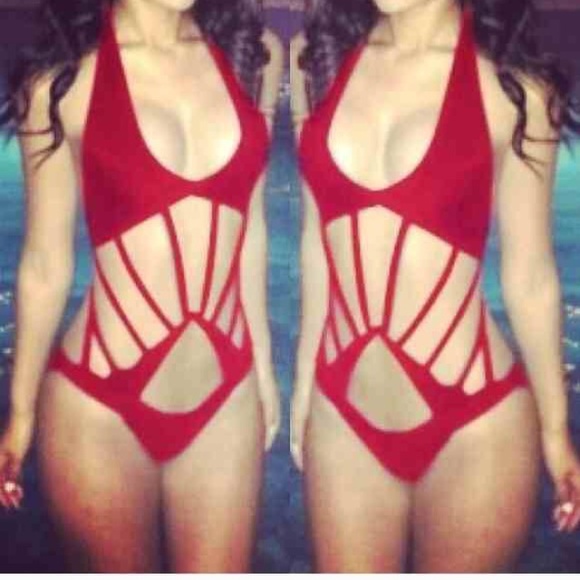 Burgundy monokini bikini ❗️