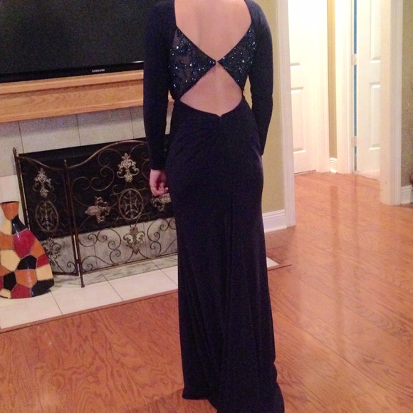 Sherri Hill Navy prom dress - Picture 4 of 4