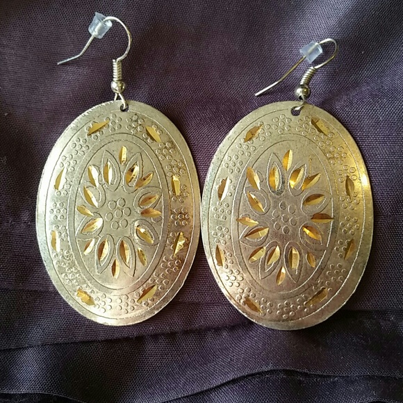 Cute gold and silver earrings