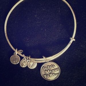 SILVER ALEX AND ANI "If it's meant to be" BRACELET