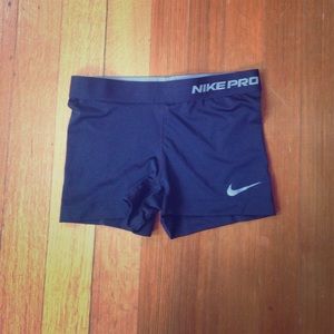 Nike pro shorts black and grey