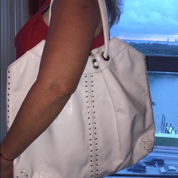 MICHAEL KORS Women White Leather Beaded Loop - Picture 3 of 4