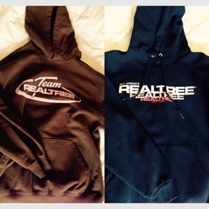 TWO women's realtree hooded sweatshirts
