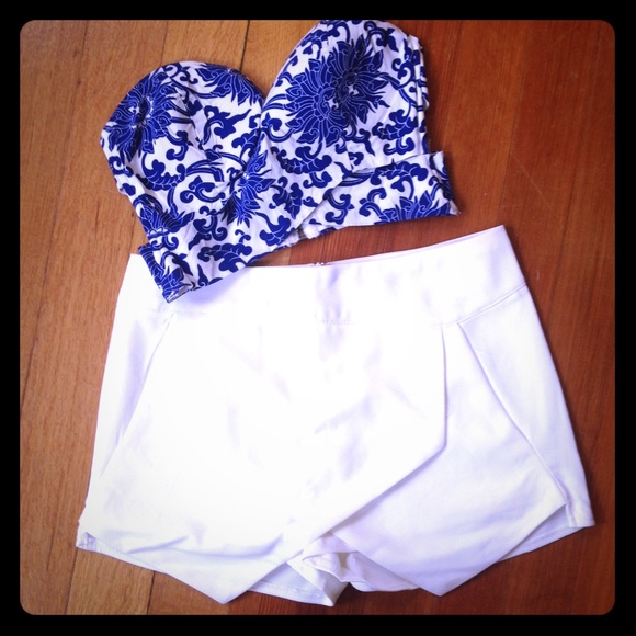 LF white skort
