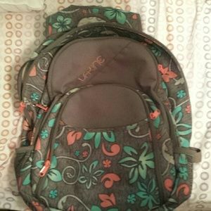 Hawaiian blue pink and gray backpack